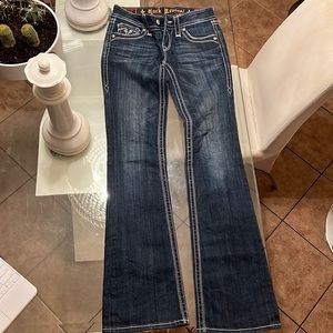 Women’s rock revival jeans, size 27, Deborah boot cut.